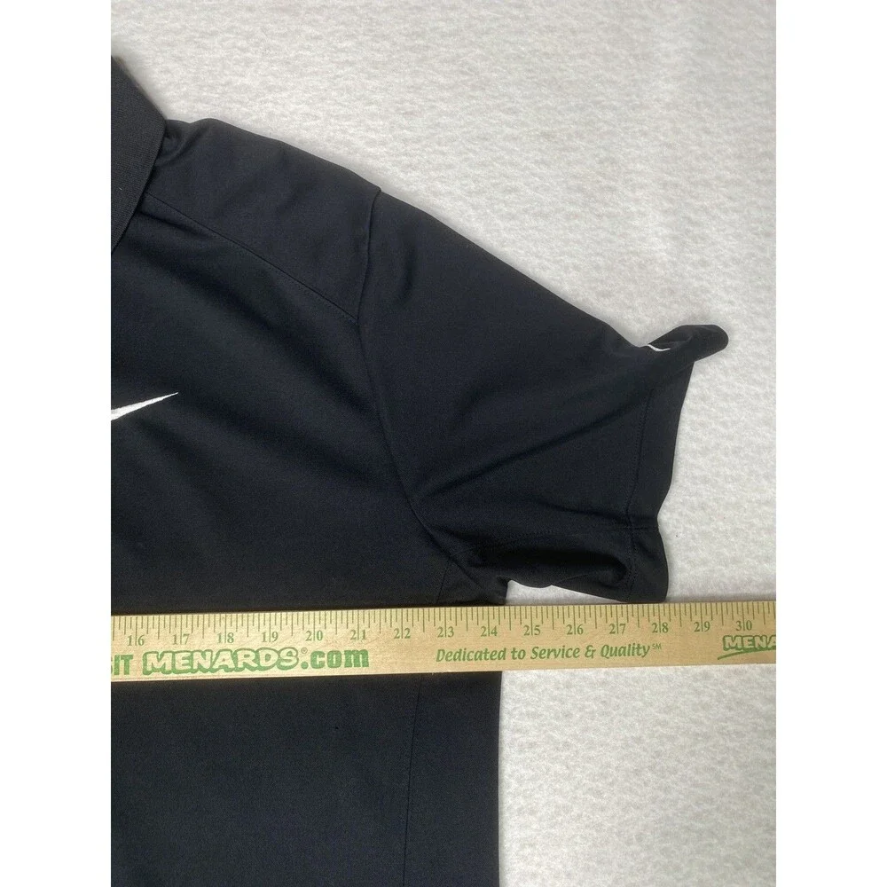 Nike Men's Polo Shirt XLarge Black Golf Dri-FIT Performance Tagless Knit Sports